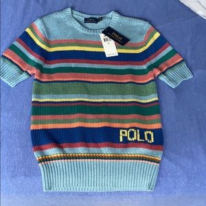 Polo knitted sweater